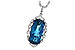 K236-01188: NECK 6.70 LONDON BLUE TOPAZ 6.81 TGW