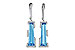 K236-01261: EARR 6.12 TW BLUE TOPAZ 6.33 TGW