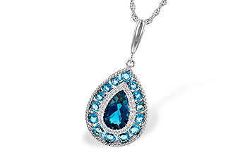 K236-03979: NECK 2.55 TW BLUE TOPAZ 2.65 TGW