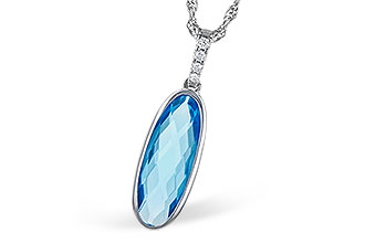 K318-75788: NECK 1.90 BLUE TOPAZ 1.93 TGW