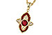 K318-75806: NECK .63 TW RUBY .70 TGW