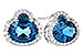 K318-79397: EARR 2.60 TW LONDON BLUE TOPAZ 2.81 TGW