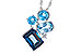 K318-79415: NECK 3.08 BLUE TOPAZ TW 3.11 TGW