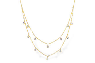 K319-64897: NECKLACE .22 TW (18 INCHES)