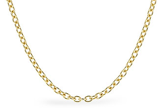 K319-70306: CABLE CHAIN (22IN, 1.3MM, 14KT, LOBSTER CLASP)