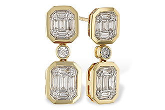 K320-54879: EARRINGS .38 BAG .45 TW