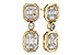 K320-54879: EARRINGS .38 BAG .45 TW