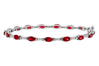 K320-56724: BRACELET 4.65 RUBY 4.97 TGW (7")