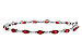 K320-56724: BRACELET 4.65 RUBY 4.97 TGW (7")