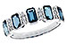 K320-57579: LDS RG 1.46 TW LONDON BLUE TOPAZ 1.58 TGW