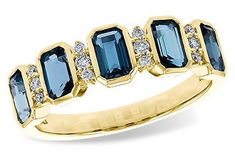 K320-57579: LDS RG 1.46 TW LONDON BLUE TOPAZ 1.58 TGW