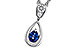 K320-57597: NECKLACE .21 SAPPHIRE .27 TGW (4x3 SAPP)