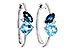 K320-58461: EARRINGS 1.82 TW BLUE TOPAZ 1.86 TGW