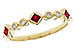 K320-58533: LDS WED RG .22 RUBY .27 TGW