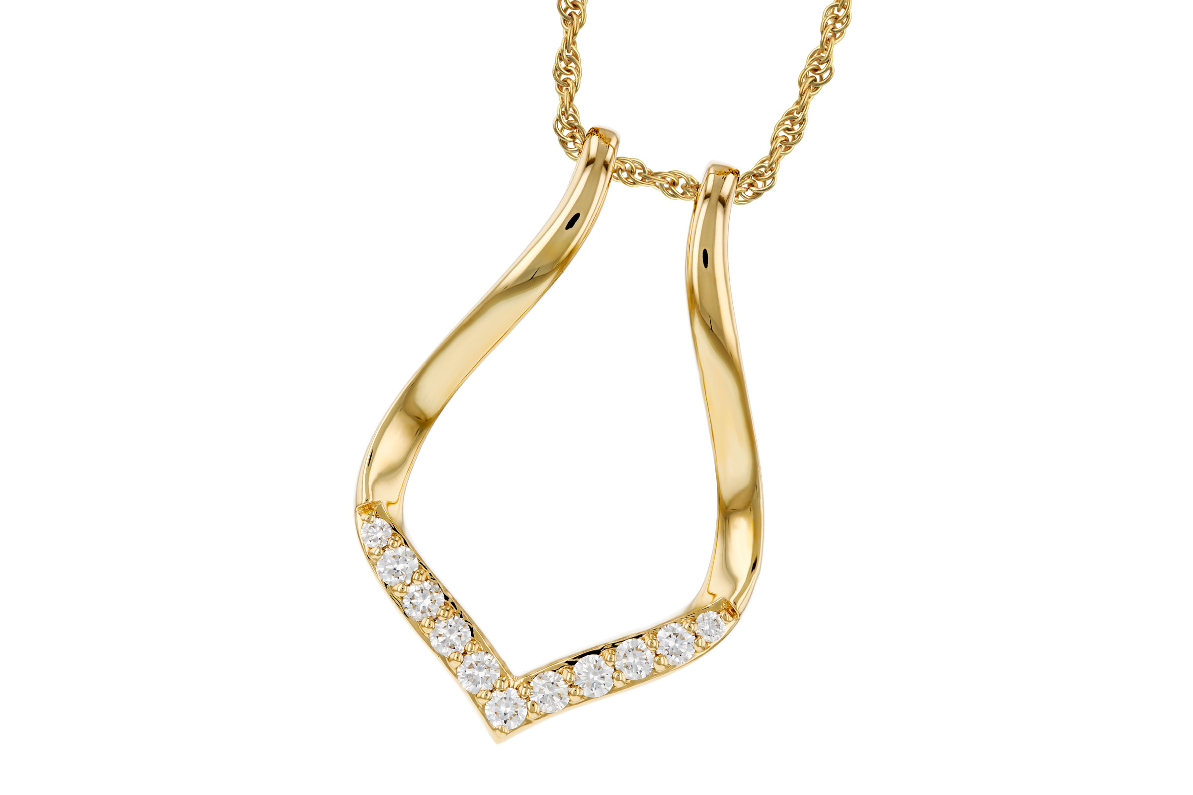 K321-46661: NECKLACE .33 TW