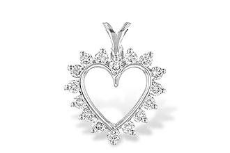 L052-39451: HEART PENDANT .45 TW