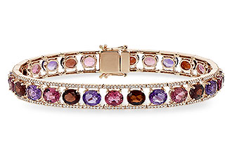 L235-11206: BRACELET 14.94 SEMI PREC (AMY,GT,PT) 15.95 TGW