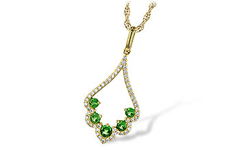 L236-00306: NECK .34 GREEN GARNET .53 TGW