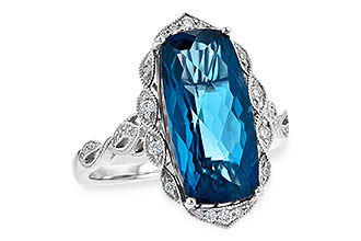 L236-01188: LDS RG 6.75 LONDON BLUE TOPAZ 6.90 TGW