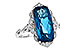 L236-01188: LDS RG 6.75 LONDON BLUE TOPAZ 6.90 TGW