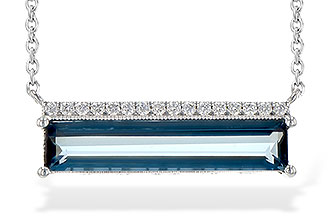 L236-05779: NECK 2.70 LONDON BLUE TOPAZ 2.80 TW