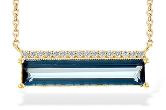 L236-05779: NECK 2.70 LONDON BLUE TOPAZ 2.80 TW