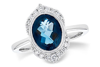 L318-80333: LDS RG 1.86 LONDON BLUE TOPAZ 2.00 TGW
