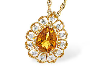 L319-66715: NECKLACE .62 CITRINE .75 TGW (7x5MM CIT)