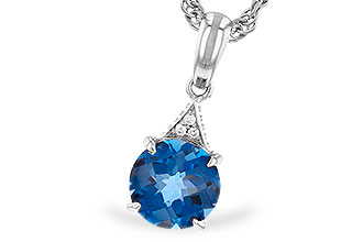 L319-68488: NECK 1.60 LONDON BLUE TOPAZ 1.61 TGW (7MM RD)