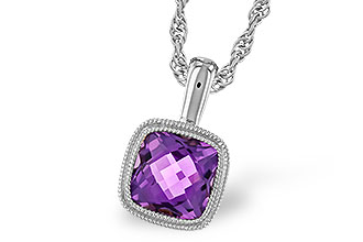 L319-70279: NECKLACE .82 AMETHYST