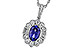 L320-55788: NECKLACE .80 TANZANITE 1.15 TGW (7x5MM OV)