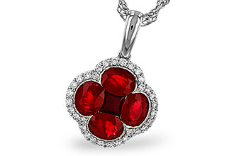 L320-56642: NECKLACE 1.72 RUBY 1.87 TGW