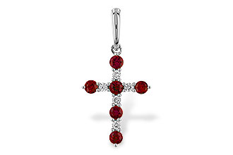 L320-56697: PENDANT .34 TW RUBY .42 TGW
