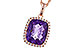 L320-57597: NECKLACE 4.57 AMETHYST 4.81 TGW (12x10MM CU)