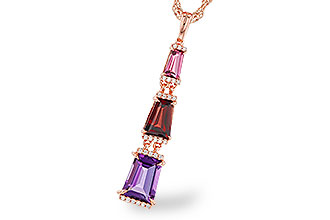 L320-58497: NECKLACE 2.32 SEMI-PREC (PT,GT,AMY) 2.37 TGW