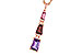L320-58497: NECKLACE 2.32 SEMI-PREC (PT,GT,AMY) 2.37 TGW