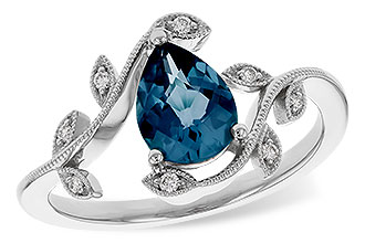 L320-58515: LDS RG 1.20 LONDON BLUE TOPAZ 1.26 TGW (8x6MM LBT)