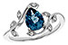 L320-58515: LDS RG 1.20 LONDON BLUE TOPAZ 1.26 TGW (8x6MM LBT)