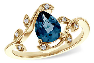 L320-58515: LDS RG 1.20 LONDON BLUE TOPAZ 1.26 TGW (8x6MM LBT)