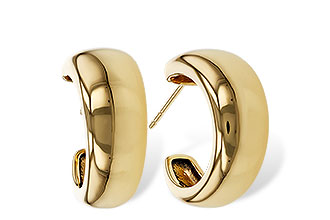 L320-62115: GOLD EARRINGS (16MM)