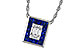 L320-62142: NECKLACE .84 SAPPHIRE TW 1.02 TGW