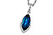 L320-62179: NECK 2.14 LONDON BLUE TOPAZ 2.20 TGW (12x6MM MQ)