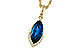 L320-62179: NECK 2.14 LONDON BLUE TOPAZ 2.20 TGW (12x6MM MQ)