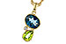L320-63042: NECKLACE 2.43 SEMI-PREC (PER,LBT) 2.45 TGW