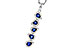 L320-63088: NECKLACE .95 TW SAPPHIRE 1.19 TGW