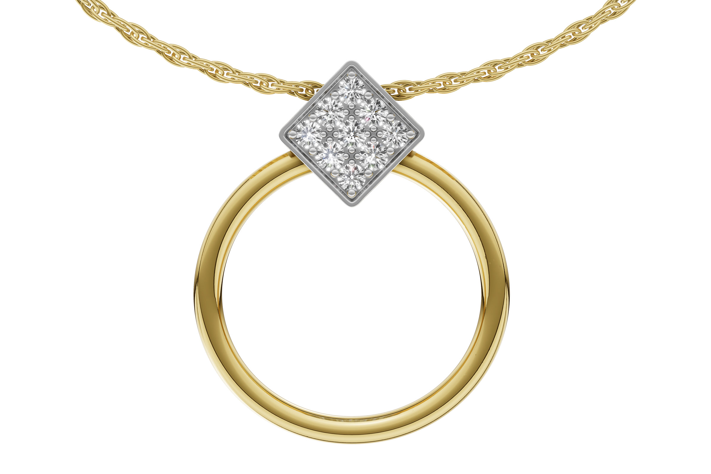 L321-46670: NECKLACE .25 TW