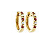 M046-93933: EARRINGS .17 RUBY .26 TGW