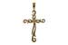 M052-40315: CROSS PENDANT .01 BR