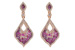 M234-18506: EARR .98 PINK SAPP 1.74 TGW