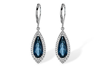 M236-01188: EARR 5.05 LONDON BLUE TOPAZ 5.42 TGW